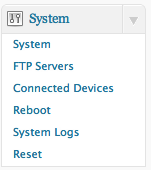 System menu